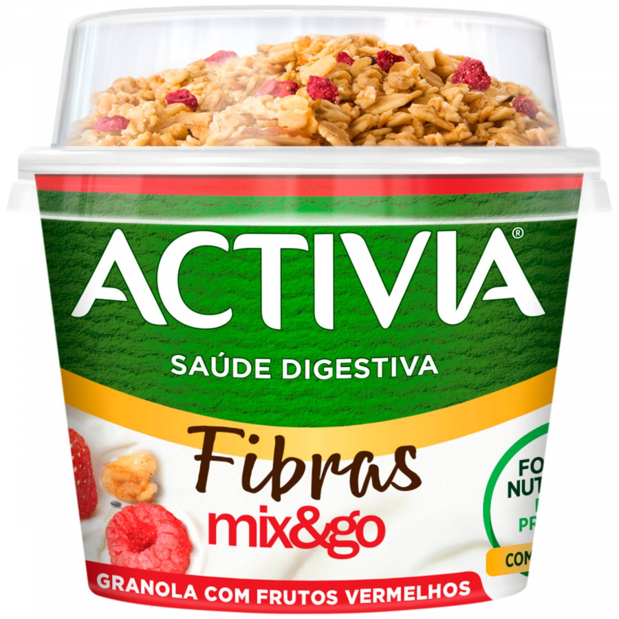Activia yogurte Granola Fr Vermelhos 